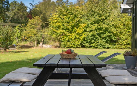 Hermand - 700M from the Sea: Furniture, Outdoor Furniture, Outdoor Bench, Wood, Table, Picnic Table, Outdoor Table, Chair, Kitchen & Dining Room Table, Shade