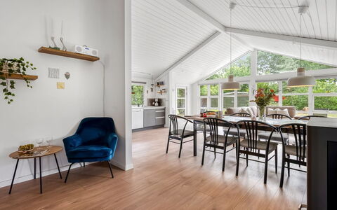 Hermand - 700M from the Sea: Furniture, Interior Design, Flooring, Wood, Floor, Ceiling, Wood Flooring, Chair, Table, Lighting