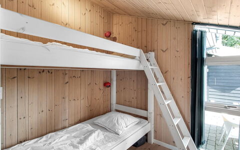 Swale - 500M from the Sea: Wood, Bedroom, Bunk Bed, Flooring, Bed, Floor, Interior Design, Ceiling, Wood Stain, Furniture