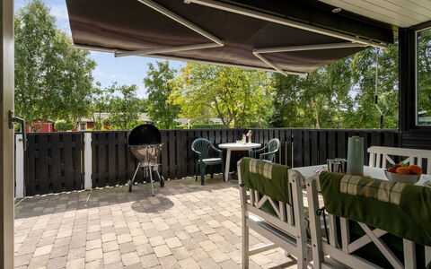 Teofan - 500M from the Sea: Furniture, Table, Outdoor Furniture, Chair, Outdoor Table, Shade, Kitchen & Dining Room Table, Restaurant, Awning, Patio