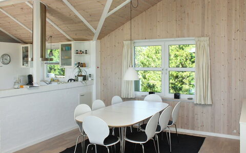 Calina - 300M from the Sea: Interior Design, Furniture, Flooring, Wood, Ceiling, Light Fixture, Kitchen & Dining Room Table, Floor, Chair, Dining Room