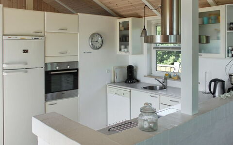Calina - 300M from the Sea: Kitchen, Countertop, Furniture, Interior Design, Flooring, Cabinetry, Kitchen Appliance, Ceiling, Wood, Floor
