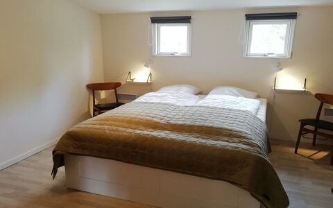 Joosua - 400M from the Sea: Bed, Furniture, Bedroom, Floor, Flooring, Bedding, Interior Design, Bed Sheet, Wood, Linens