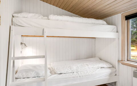 Leonor - 300M from the Sea: Bed, Bedroom, Bunk Bed, Wood, Bedding, Bed Sheet, Interior Design, Floor, Flooring, Linens