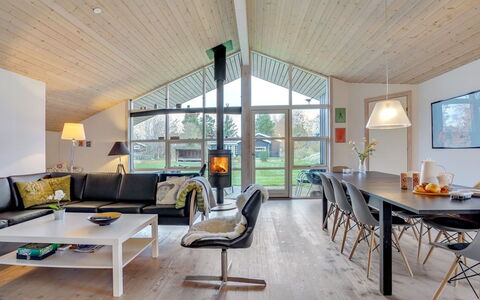 Elni - 900M from the Sea: Furniture, Interior Design, Flooring, Wood, Floor, Ceiling, Wood Flooring, Chair, Table, Lighting
