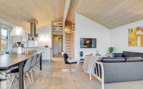 Elni - 900M from the Sea: Furniture, Interior Design, Flooring, Wood, Floor, Ceiling, Wood Flooring, Chair, Table, Lighting