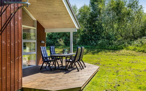 Thorketil - 1.1Km from the Sea: House, Roof, Home, Cottage, Shed, Garden Buildings, Siding, Yard, Log Cabin, Hut
