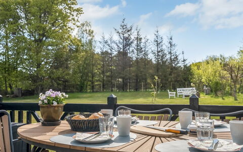 Fredegæst - 700M from the Sea: Furniture, Outdoor Furniture, Table, Chair, Outdoor Table, Kitchen & Dining Room Table, Shade, Garden, Lawn, Landscaping