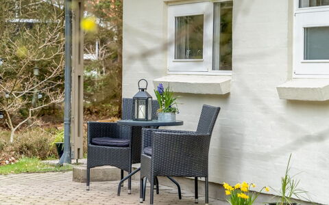 Merte - 300M from the Sea: Furniture, Outdoor Furniture, Chair, Flowerpot, Houseplant, Outdoor Table, Garden, Coffee Table, Armrest, Patio