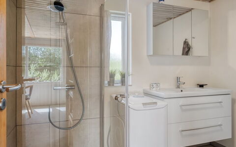 Mina - 1.4Km from the Sea: Flooring, Plumbing Fixture, Interior Design, Floor, Bathroom, Ceiling, Tap, Bathroom Cabinet, Plumbing, Sink