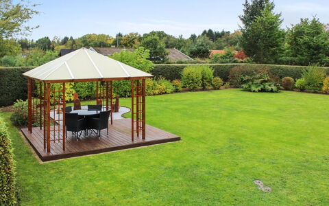 Jyde - 1.5Km from the Sea: Gazebo, Garden, Shrub, Pavilion, Shade, Land Lot, Lawn, Backyard, Groundcover