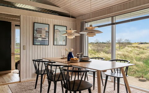 Fanney - 100M from the Sea: Wood, Kitchen & Dining Room Table, Dining Room, Wood Flooring, Hardwood, Wood Stain, Plank, Chair, Natural Material, Plywood