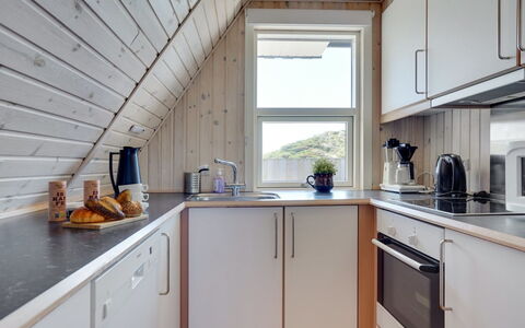 Viona - 350M from the Sea: Wood, Kitchen, Flooring, Ceiling, Interior Design, Floor, Countertop, Cabinetry, Kitchen Appliance, Major Appliance