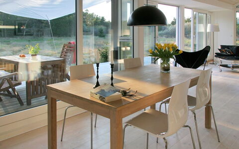Melinda - 2Km from the Sea: Furniture, Interior Design, Chair, Flooring, Floor, Table, Kitchen & Dining Room Table, Dining Room, Wood, Ceiling