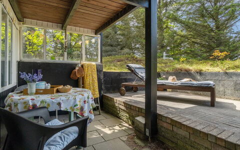 Freda - 100M to the Fjord: Roof, House, Land Lot, Home, Cottage, Estate, Garden Buildings, Shade, Log Cabin, Landscaping