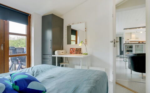 Grubbe - 600M from the Sea: Furniture, Interior Design, Flooring, Floor, Ceiling, Wood, Bed, Bedroom, Room, Light Fixture