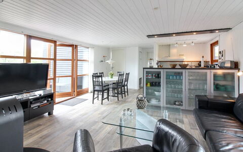 Grubbe - 600M from the Sea: Flooring, Floor, Ceiling, Interior Design, Countertop, Kitchen, Cabinetry, Room, Major Appliance, Light Fixture
