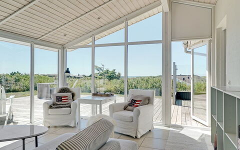 Aella - 150M from the Sea: Porch, Home, Ceiling, Interior Design, Door, Floor, Living Room, Chair, Deck