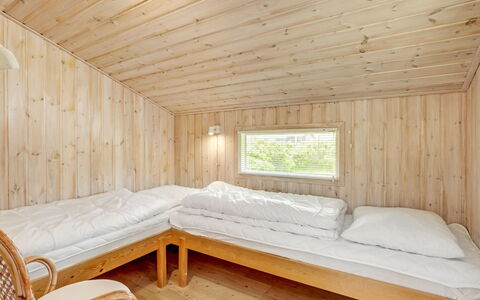 Arkil - 300M from the Sea: Wood, Flooring, Floor, Interior Design, Ceiling, Bedroom, Bed, Wood Flooring, Room, Hardwood