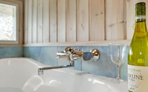 Arkil - 300M from the Sea: Plumbing Fixture, Interior Design, Tap, Plumbing, Bathroom, Sink, Bottle, Countertop, Bathroom Sink