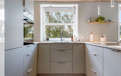 Albina - 844M from the Sea: Kitchen, Flooring, Kitchen Appliance, Countertop, Cabinetry, Interior Design, Wood, Floor, Furniture, Major Appliance