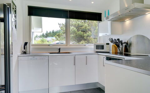 Aiyana - 530M from the Sea: Kitchen, Kitchen Appliance, Countertop, Interior Design, Cabinetry, Major Appliance, Flooring, Home Appliance, Home, Lighting