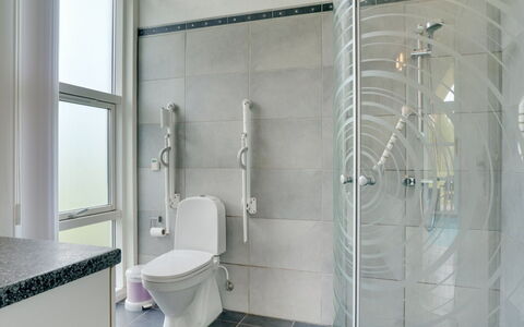 Aiyana - 530M from the Sea: Flooring, Interior Design, Bathroom, Floor, Plumbing Fixture, Toilet, Plumbing, Home, Shower, Shower Head