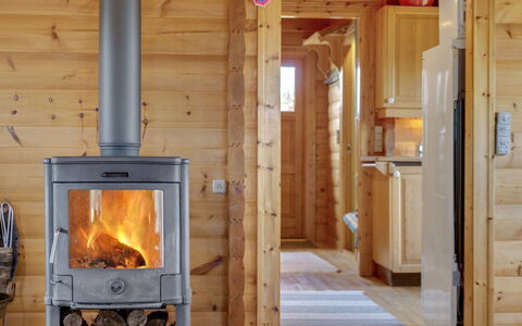Thrym - 900M from the Sea: Wood, Kitchen Appliance, Major Appliance, Home Appliance, Wood Stain, Hardwood, Stove, Wood-Burning Stove, Kitchen, Log Cabin