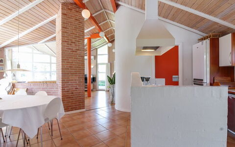 Carlina - 1.3Km from the Sea: Flooring, Interior Design, Ceiling, Wood, Floor, Furniture, Chair, Light Fixture, Room, Kitchen