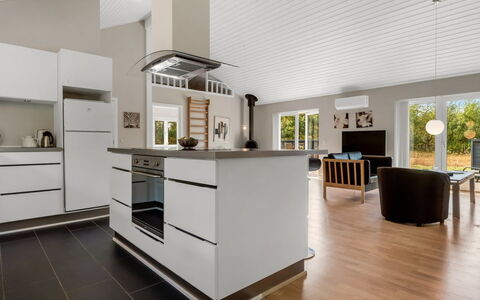 Jurgis - 300M from the Sea: Flooring, Interior Design, Wood, Ceiling, Furniture, Floor, Kitchen, Wood Flooring, Countertop, Cabinetry