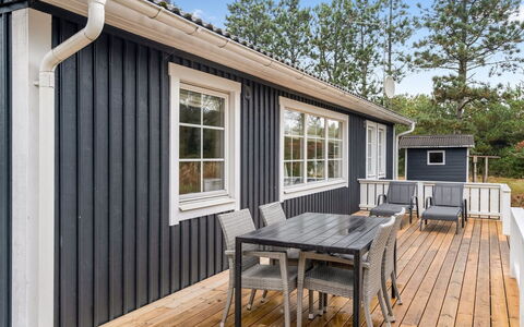 Syrine - 300M from the Sea: Roof, House, Home, Cottage, Siding, Estate, Driveway, Garden Buildings, Yard, Shed