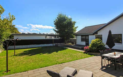 Kælle - 500M from the Sea: Residential Area, House, Roof, Home, Shade, Garden, Estate, Lawn, Cottage, Backyard