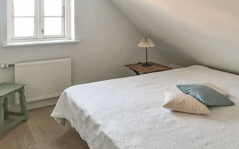 Ejda - 700M from the Sea: Bed, Bedroom, Floor, Flooring, Wall, Interior Design, Wood, Bed Sheet, Bedding, Ceiling