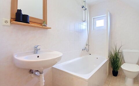 Holiday Hill 56: Bathroom, Plumbing Fixture, Flooring, Floor, Bathtub, Bathroom Sink, Tap, Sink, Interior Design, Plumbing