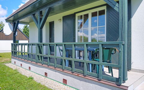 Holiday Hill 56: Porch, Balcony, Shade, Hardwood, Wood Stain, Handrail, Baluster, Outdoor Structure, Deck, Plank