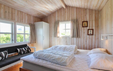 Terttu - 300M from the Sea: Wood, Bed, Bedroom, Interior Design, Floor, Furniture, Flooring, Ceiling, Home, Bed Frame