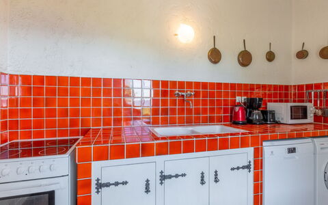 La Bartavelle: Cabinetry, Sink, Countertop, Kitchen Sink, Kitchen, Tap, Kitchen Appliance, Kitchen Stove, Plumbing Fixture, Flooring