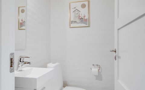 Fengur - 330M from the Sea: Wall, Flooring, Interior Design, Floor, Plumbing Fixture, Bathroom, Toilet, Home, Toilet Seat, Sink