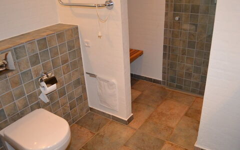 Fanny - 2Km from the Sea: Flooring, Wall, Floor, Plumbing Fixture, Bathroom, Toilet, Toilet Seat, Tile, Plumbing, Interior Design