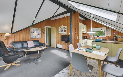 Leonard - 30Km from the Sea: Chair, Ceiling, Design, Living Room, Hardwood, Wood Stain, Log Cabin, Daylighting, Garden Buildings