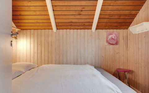 Anninka - 28Km from the Sea: Wall, Interior Design, Wood, Ceiling, Furniture, Floor, Flooring, Bedroom, Lighting, Bed