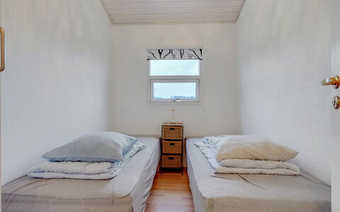 Clarissa - 300M from the Sea: Wall, Bedroom, Floor, Wood, Bed, Flooring, Bed Sheet, Bedding, Interior Design, Ceiling