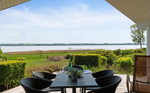 Brunman - 10M to the Fjord: Furniture, Outdoor Furniture, Table, Chair, Coastal And Oceanic Landforms, Outdoor Table, Resort, Shade, Sea, Lake
