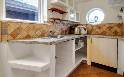 Claudia: Kitchen, Countertop, Interior Design, Flooring, Wood, Major Appliance, Kitchen Appliance, Floor, Room, Tile