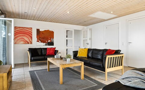 Stefania - 700M from the Sea: Furniture, Interior Design, Flooring, Floor, Wood, Ceiling, Couch, Wood Flooring, Room, Living Room