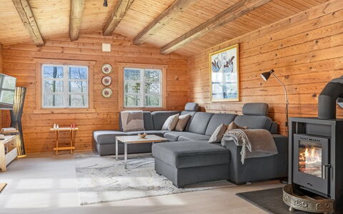 Rasmus - 29Km from the Sea: Wood, Furniture, Home, Flooring, Living Room, Couch, Cottage, Interior Design, Floor, Wood Flooring