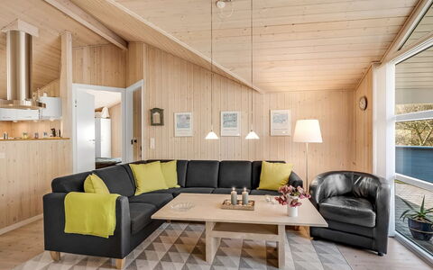 Tobbi - 1.1Km to the Fjord: Interior Design, Furniture, Flooring, Wood, Couch, Ceiling, Living Room, Floor, Wood Flooring, Room