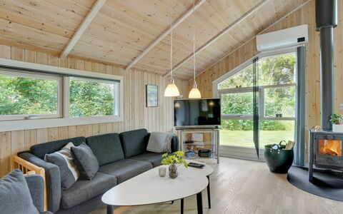 Jarik - 1.2Km to the Fjord: Furniture, Interior Design, Flooring, Wood, Floor, Ceiling, Wood Flooring, Chair, Table, Lighting