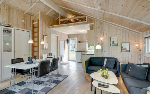 Jarik - 1.2Km to the Fjord: Furniture, Interior Design, Flooring, Wood, Floor, Ceiling, Wood Flooring, Chair, Table, Lighting