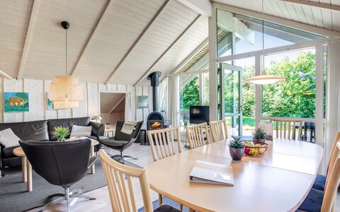 Isving - 1.1Km to the Fjord: Furniture, Interior Design, Flooring, Wood, Floor, Ceiling, Wood Flooring, Chair, Table, Lighting